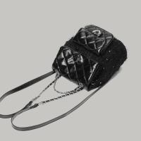 Bolso mujer 2025 nueva dulce hija Xiaoxiangfeng mochila saliendo versátil mochila portátil bolsa de cadena de diamantes - details 4