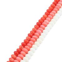 4x6mm Rondelle naranja mar bambú Coral forma cilíndrica hacer joyería DIY collar pulsera accesorios cuentas sueltas - details 0