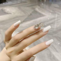 Material ABS suave falso blanco plateado cuadrado para uñas y piel - details 3