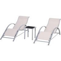 Conjunto de Tumbonas Exteriores de Jardín Dos Piezas con Mesa Auxiliar de Vidrio Templado - details 18