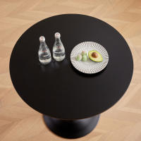 Mesa redonda blanca para cocina, comedor, sala de estar, muebles de estilo nórdico moderno, mesa pequeña para balcón, 70CM - details 9