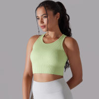 Hamidou-Sujetador deportivo para mujer, ropa interior de gimnasio, hilo Sexy, informal, a rayas, sin costuras, Top ajustado para gimnasio - details 33