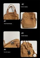 2024 Nueva mochila vintage informal para mujer: mochila plegable de viaje universitaria con cierre de cremallera, correas de hombro fijas y forro de poliéster, mochila negra lavable a máquina para el trabajo, desplazamientos - details 13