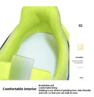 Zapatos deportivos de malla transpirables y ligeros para hombre de talla grande con borde cruzado, nueva suela suave de EVA, estilo moderno para correr y caminar - details 6