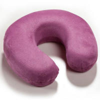 Almohada Ergonómica Cervical para el Cuello Hecha de Espuma de Memoria en Funda de Microfibra y Terciopelo, Almohada de Cuello para Coche, Oficina y Viaje - details 1