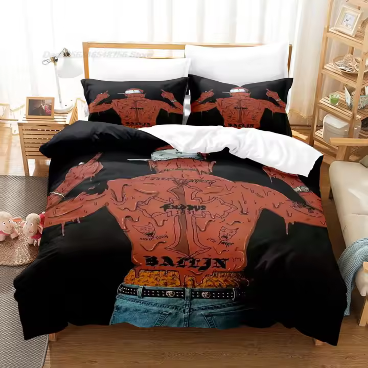 Juego de Ropa de Cama para Adultos Tamaño Cama Twin, Plano Completo, Rey Funda de Edredón, Sábana - 1