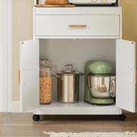 madera de ingenieria bajo de Cocina con 2 Puertas y 1 cajón, para microondas,L62 cm x P40 cm x H119 cm, - details 6