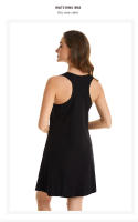 Nuevo estilo de camisón europeo y americano para comercio exterior transfronterizo, camisón de algodón con tirantes elásticos de talla grande, vestido sin mangas para mujer, se puede usar como ropa de casa - details 18