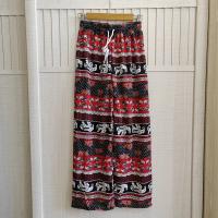 Pantalones acampanados de elefante grandes transfronterizos del sudeste asiático, pantalones holgados de pierna recta de estilo fino de verano para mujer, pantalones de playa - details 3