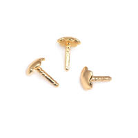 3MM 3.5MM 4MM Latón Color Oro 18K Sólido Hueco Tapas de Cierre con Orificios para Perlas, Suministros para Fabricación de Joyería, Accesorios - details 10