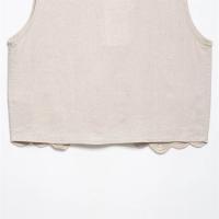 PB&ZA2025 diseño hueco versátil bordado suelto casual diario chaleco sin mangas chaleco verano nueva ropa de mujer - details 9