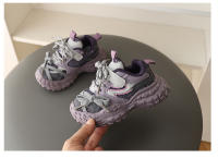 Zapatillas deportivas para niños 2025 primavera nuevos compañeros de clase transpirables zapatos de papá de moda casual para niños zapatos ligeros para niña pequeña - details 12