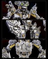 Adorno creativo rompecabezas 3D de metal bloque de construcción de alta dificultad DIY mono montaje regalo masculino - details 4