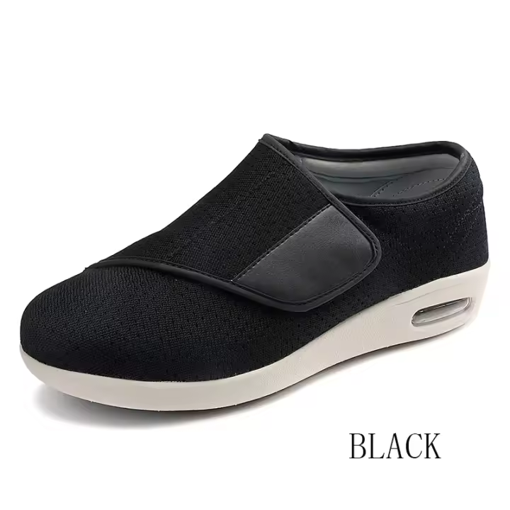 Zapatos Ortopédicos para Hombres Pies Anchos, Inflados, Adecuados para Caminar, Informales, Ajuste de Eversión del Pulgar, Suaves y Cómodos Talla Grande - 1