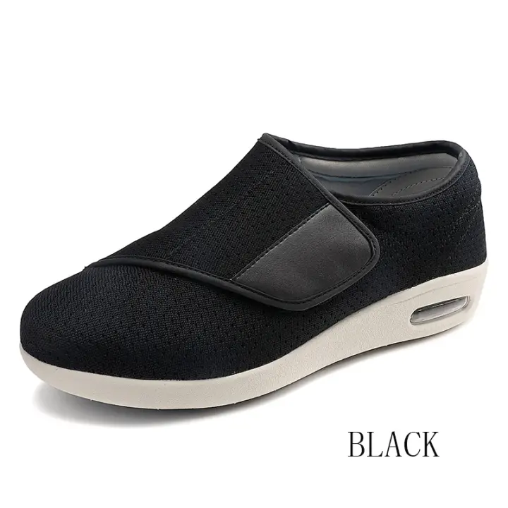 Zapatos Ortopédicos para Hombres Pies Anchos, Inflados, Adecuados para Caminar, Informales, Ajuste de Eversión del Pulgar, Suaves y Cómodos Talla Grande - 1