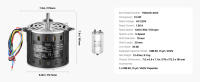 Motor de ventilador de horno SucceBuy, 220 V, rotación CCW, incluye condensador CBB60 - details 5