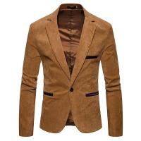 Chaqueta de Traje Casual de Alta Calidad de Pana Color Sólido Estilo Elegante para Negocios y Ocio - details 2