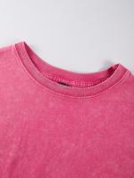 Camisetas lavadas con estampado abierto de sandía para mujer, Camiseta de algodón Y2K, Top holgado de Hip Hop, ropa suave y transpirable - details 23