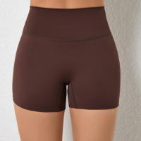 Pantalones cortos deportivos con realce para mujer, ropa deportiva de Yoga para gimnasio, color marrón, rojo, blanco y azul marino, 2024 - details 25