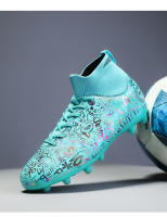 Zapatos de fútbol de marca para hombre, botas de fútbol de tobillo alto para niño, zapatillas de deporte de entrenamiento de hierba antideslizantes para exteriores, tacos, zapatillas de fútbol TF/FG - details 19