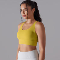 Hamidou-Sujetador de Yoga con espalda cruzada para mujer, ropa interior deportiva absorbente de golpes, correas de hombro cruzadas, Top corto de Fitness, deportes a prueba de golpes - details 38