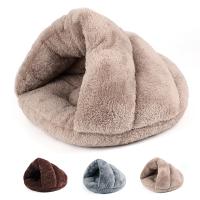 Cama de lana cálida para gatos, perrera suave para perros pequeños y gatos, casa para dormir para cachorros, almohadillas para tienda de campaña, accesorios para mascotas - details 1