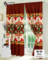 Christmas curtains new design 100x210/85x185CM Santa Claus print curtains for windows elegant room aesthetic kurtina at mahaba - details 6