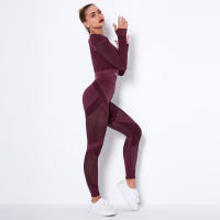 Nessaj-Conjunto de mallas deportivas transpirables, chándal de malla sin costuras - details 6