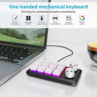 Teclado personalizado, botón de volumen, programación, juegos, intercambio en caliente, negro, 12 teclas, 2 perillas, Bluetooth - details 3
