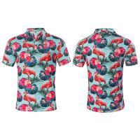 Camisetas de golf de manga corta con estampado 3D de Flamenco para hombre y mujer, polo callejero de moda, Hawaii Beach, camisetas nuevas - details 5
