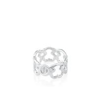 Rdovkxua Anillo De Plata Esterlina Con Patrón De Oso, Accesorios De Lujo Ligeros De Moda De Alta Gama Para Mujer - details 2