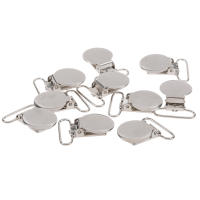Clips de Metal para chupete, piezas de 1 pulgada, 25mm de ancho, parte superior redonda, manta con tirantes, soporte para manopla - details 3