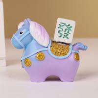 Adornos de caballo del zodiaco Kawaii, estatua de caballo de dibujos animados de resina giratoria hecha a mano, mascota del caballo, año del caballo - details 15
