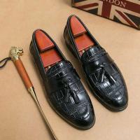 2023 nuevos zapatos de cuero genuino del vestido de boda de los hombres, zapatos Mokasin Gommino Le Fu - details 2