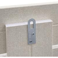 Cabecero de Madera reciclada DM con Patas Estilo Palet Horizontal Cama Palets Herrajes incluidos (150cm, Acabado Mármol) - details 6