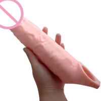 Leten-extensión de manga grande, condón de silicona reutilizable, extensor de pene, juguetes sexuales para hombres, retardante, agrandamiento de pene, adultos 18 - details 14