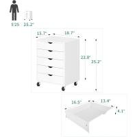 Archivadores Móviles con Poleas Comodidad de 5 Cajones Superficies Estructuradas - details 14