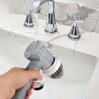 Juego de estropajo giratorio eléctrico multifuncional, depurador de ducha recargable de carga rápida, inalámbrico, 6 accesorios, 1 Juego - details 1