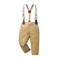 Nuevo traje para niños, camisa de algodón de manga larga con cuello vuelto, mono, conjunto de dos piezas, estilo coreano - details 6
