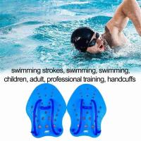 Guantes de buceo para deportes acuáticos de estilo libre para niños y adultos, manoplas de mano con cincha, aletas de entrenamiento, paletas de natación, paletas de mano para nadar - details 1