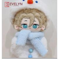 Evelyn-Muñeca de peluche de 20CM, mono cálido, sombrero, gorro, ropa de muñeco de nieve, traje Genshin Impact Love and Deepspace, regalo de Navidad - details 0