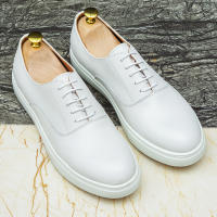 Zapatos casuales de cuero para hombre, zapatos de hombre de moda versátiles con cordones de piel de vaca. - details 16