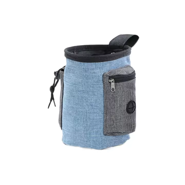 Riñonera de entrenamiento para perros de gran capacidad, resistente al desgaste con cinturón, bolsa de premios de comida para mascotas, bolsa de cintura ajustable para premios de aperitivos para perros, bolsa para caminar - 1