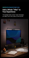 Baseus-luz colgante asimétrica USB para pantalla, lámpara Led de escritorio para lectura, color negro, para ordenador - details 10