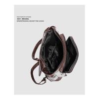 Mochila Mochila Estilo Universitario Bolso Retro De Cuero Suave Para Mujer Bolso Escolar Informal De Gran Capacidad - details 8