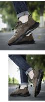 Zapatillas de Moda para Hombres al Aire Libre Zapatos Deportivos Transpirables Antideslizantes de Malla de Verano Calzado Casual de Marrón - details 18