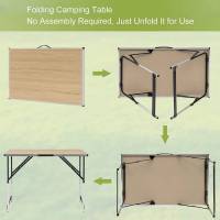 Mesa Plegable de Aluminio y Acero Ideal para Acampar, Cenar al Aire Libre, Jardín, Balcón, Fiesta de Familia, Barbacoa Muebles y Organización - details 5