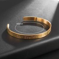 Brazalete de Acero Inoxidable Ayatul Kursi Pulsera para Hombres con Verso del Corán Islámico - details 0