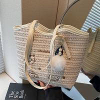 Bolso tejido informal para vacaciones en la playa de verano para mujer, bolso versátil para las axilas para ir de compras y viajar, 2025 - details 14