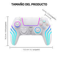 Mando Inalámbrico Compatible para PS5 Slim/PS5 Pro Gamepad Controlador de Juego para ps4/pc/switch/android/ios - details 8